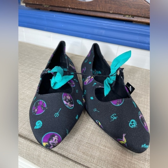 New! Torrid Shoes | Torrid X . Size 9.5 Disney Villains Mary Jane Flats - Picture 3 of 5